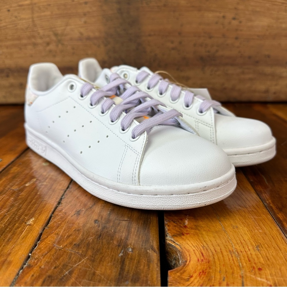 NWT adidas Stan Smith Floral Cloud White Sneakers US 7.5 UK 6